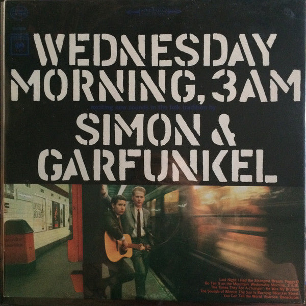 Simon & Garfunkel – Wednesday Morning, 3 A.M  CS 9049 (Red Label) Vinyl Lp VG+/VG+